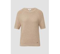 Kurzarm-Strickpullover aus Baumwollmix 48 Beige 2166274.81W8.48