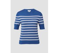 Kurzarm-Strickpullover aus Viskosemix 38 blau 2167971.55X0.38