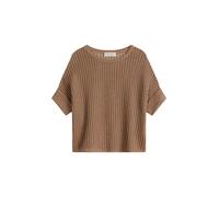Kurzarm-Strickpullover boxy Violett S
