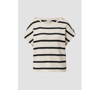 Kurzarm-Sweatshirt aus Strickjersey mit überschnittenen Schultern 42 creme 2166440.02G3.42