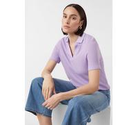 Kurzarm-Sweatshirt mit Polokragen lila 38
