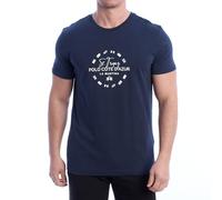 Kurzarm-T-Shirt für Herren, normale Passform, YMR321-JS206, Herren-T-Shirts, kurzärmlige Herren-T-Shirts, kurzärmlige Herren-T-Shirts, Kurzarm-T-Shirts für Herren, Marineblau, XXL