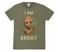 Kurzarm-T-Shirt Marvel Badge grün Unisex