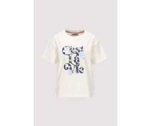 Kurzarm-T-Shirt MosMosh Viskose-Stretch S Ecru