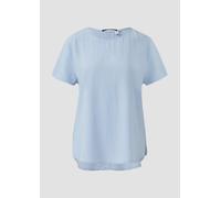 Kurzarmbluse aus Viskose 42 blau 2162738.5072.42