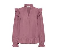 Kurzarmbluse B.YOUNG "Kurzarm-Bluse BYJULIANA", Damen, Gr. 46, rosa (dusky orchid), Obermaterial: 99% Polyester PES. 1% Elasthan EL., Blusen (97014067-46) dusky orchid