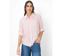 Kurzarmbluse BRAX "Style VICKI", Damen, Gr. 40, hellrosa, Web, 100% Leinen, Blusen (50852117-40) hellrosa