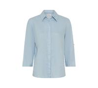 Kurzarmbluse BRAX "Style VICKI", Damen, Gr. 46, dunkelblau, Web, 100% Leinen, Blusen (73905516-46) dunkelblau