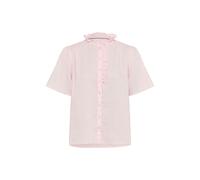 Kurzarmbluse BRAX "Style VIVE", Damen, Gr. 36, hellrosa, Web, 100% Leinen, Blusen (82073764-36) hellrosa