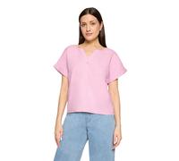 Kurzarmbluse CARTOON "Damen mit Ärmelaufschlag", Damen, Gr. 44, fragrant lila, Obermaterial: 55% Leinen, 45% Viskose, lässig geschnitten normal, Rundhals, Blusen (95123940-44) fragrant lila