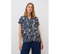 CECIL Damen 3411860 Gemusterte Bluse, urban Dark Blue, X-Large