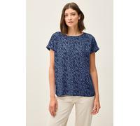 Cecil Damen Minimal Print Blusenshirt in Blau, Gr: XL