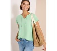 Kurzarm Bluse mit Strukturmix