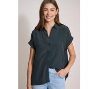 Kurzarmbluse CECIL, Damen, Gr. XL (44), palm breeze grün, Stoff, 100% Viskose, unifarben, normal normal, V-Ausschnitt, abgesteppt, Blusen, aus softer Viskose (78928109-XL) palm breeze grün