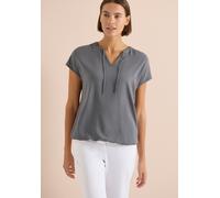 Kurzarm Bluse mit Strukturmix