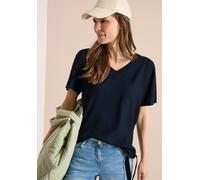 Blusenshirt mit V-Neck und Knoten