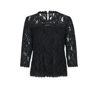 Kurzarmbluse CREAM "Damen Bluse kurzarm CRKit", Damen, Gr. S, schwarz (pitch schwarz), Obermaterial: 60% Nylon NY. 40% Baumwolle CO., Blusen (64683151-S) pitch schwarz