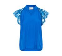 Kurzarmbluse CREAM "Damen Bluse kurzarm CRNola", Damen, Gr. 36, blau (galaxy blau), Obermaterial: 50% Viskose CV. 40% Nylon NY. 10% Lyocell CLY., Blusen (66625561-36) galaxy blau