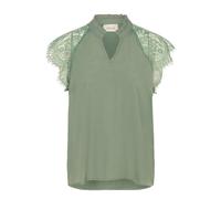 Kurzarmbluse CREAM "Damen Bluse kurzarm CRNola", Damen, Gr. 38, grün (laurel wreath), Obermaterial: 50% Viskose CV. 40% Nylon NY. 10% Lyocell CLY., Blusen (89025345-38) laurel wreath