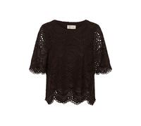 Kurzarmbluse CREAM "Kurzarm-Bluse CRBaja", Damen, Gr. 38, braun (java), Obermaterial: 100% Polyester PES., Blusen (64632741-38) java