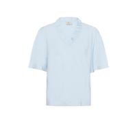 Kurzarmbluse KAFFE "Damen Bluse kurzarm BPjuliana", Damen, Gr. S, blau (nantucket breeze), Obermaterial: 85% Viskose LENZING ECOVERO CV LenzEcov. 15% Nylon NY., Blusen (86134810-S) nantucket breeze