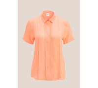 Kurzarmbluse MADELEINE "Bluse Bluse mit feinen Biesen", Damen, Gr. 48, orange (pfirsich), Obermaterial: 100% Viskose CV., Modern, normal, Blusen (70663827-48) pfirsich