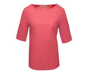 Kurzarmbluse MAERZ MUENCHEN "Maerz Muenchen 141200 Kurzarmbluse Damen Bekleidung", Damen, Gr. 42, pink, 100% Baumwolle, Blusen (62318869-42) pink
