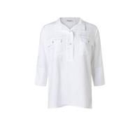 Kurzarmbluse MAERZ MUENCHEN "Maerz Muenchen 190500 Kurzarmbluse Damen Bekleidung", Damen, Gr. 36, weiß, 94% Lyocell, 6% Leinen, Blusen (92890531-36) weiß