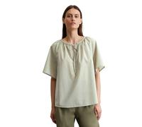 Marc O'Polo Damen Bluse aus Baumwoll-Chambray, kitt, Gr. 34