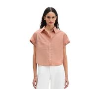 Marc O'Polo Boxy Fit Hemdbluse aus reiner Baumwolle in Orange, Größe 36