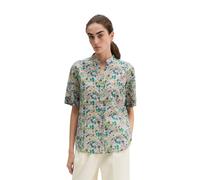 Kurzarmbluse MARC O'POLO "aus bedrucktem Baumwoll-Voile", Damen, Gr. 42, light pink, Obermaterial: 100% Baumwolle, bedruckt, regular fit normal, V-Ausschnitt, Blusen (94227802-42) light pink