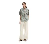 Kurzarmbluse MARC O'POLO "aus bedrucktem Baumwoll-Voile", Damen, Gr. 46, light pink, Obermaterial: 100% Baumwolle, bedruckt, regular fit normal, V-Ausschnitt, Blusen (94227802-46) light pink