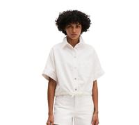 Marc O'Polo Damen Jeansbluse aus Lyocell und Baumwolle, weiss, Gr. XXL