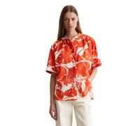 Kurzarmbluse MARC O'POLO "aus Silky-Touch-Voile", Damen, Gr. 32, me66, Obermaterial: 100% Baumwolle, bedruckt, normal, normaler Saum, Blusen (48008123-32) me66