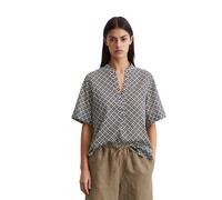 Kurzarmbluse MARC O'POLO "aus Silky-Touch-Voile", Damen, Gr. 32, mi23, Obermaterial: 100% Baumwolle, bedruckt, regular fit normal, V-Ausschnitt, normaler Saum, Blusen (17250551-32) mi23