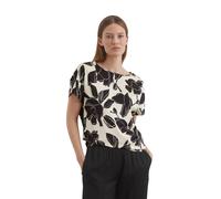 Kurzarmbluse MARC O'POLO "aus Viskose-Satin-Stretch", Damen, Gr. 44, bunt (md29), Obermaterial: 96% Viskose, 4% Elasthan, gemustert, normal, Rückenausschnitt, normaler Saum, Blusen (26638042-44) md29