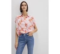 Kurzarmbluse MAVI "SHORT SLEEVE SHIRT", Damen, Gr. L, water leaf print, 100% Viskose, Jacquardmuster, loose fit normal, eng 1-Knopf-Manschette, Blusen, Bluse Kurzarm (13885468-L) water leaf print