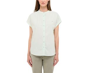 Kurzarmbluse MUSTANG "Damen Style Coral Springs", Damen, Gr. 38, bunt (bunt 12732), Web, 100% Baumwolle, gestreift, loose fit, Blusen (96222812-38) bunt 12732