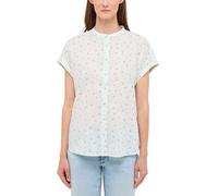 Kurzarmbluse MUSTANG "Damen Style Coral Springs", Damen, Gr. 40, bunt (bunt 12743), Web, 100% Baumwolle, geblümt, loose fit, Blusen Kurzarmbluse (24705659-40)