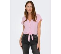 ONLY Damen Onlsiesta Ss Knot Lin Bl Shirt PNT Noos, Pirouette, XS