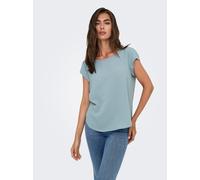 Kurzarmbluse ONLY "ONLVIC - feminines Blusenshirt in lockerer Form", Damen, Gr. 36, arona, Web, Obermaterial: 97% Polyester, 3% Elasthan, unifarben, regular fit Po-bedeckend, Rundhals, Blusen, regular