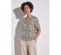 Street One - Bedruckte Bluse beige - Gr. - 34