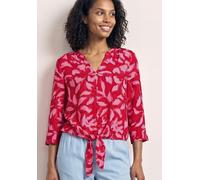 Street One Damen 3/4-Arm Bluse mit Knotendetail