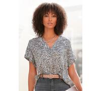 Kurzarmbluse VIVANCE Gr. 44/46, grau (grau, bedruckt) Damen Blusen Bestseller (64422056-44) grau, bedruckt