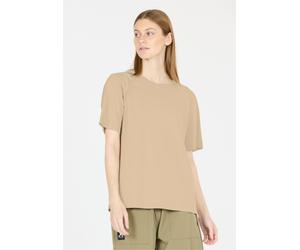 Kurzarmbluse WHISTLER "Caloot", Damen, Gr. 42, beige, 100% Baumwolle, bedruckt, normal, Rundhals, Blusen, aus angenehm weicher Qualität (61060866-42) beige