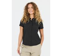 Kurzarmbluse WHISTLER "Jeromy", Damen, Gr. 36, schwarz, 92% Polyester, 8% Elasthan, unifarben, normal, ohne Ausschnitt, Blusen, Quick Dry (95844718-36) schwarz