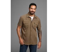 Kurzarmhemd ARIZONA, Herren, Gr. 49/50 (4XL), N-Gr, grün (olive), Obermaterial: 100% Baumwolle, Basic, normal normal, Hemden, im Western-Stil (95749206-49) olive