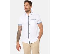 Kurzarmhemd BABISTA "Doppelpack Hemd ORVIO", Herren, Gr. M, weit, blau (dunkelblau weiß), Obermaterial: 100% Baumwolle CO., Hemden (91815041-M) dunkelblau weiß