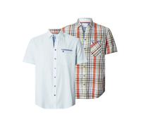 Kurzarmhemd BABISTA "Doppelpack Hemd RICOBEL", Herren, Gr. XL, weit, blau (hellblau kariert), Obermaterial: 100% Baumwolle CO., Hemden (83719447-XL) hellblau kariert