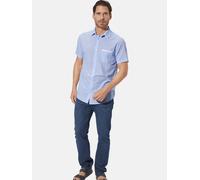 Kurzarmhemd BABISTA "Doppelpack Hemd THARIN", Herren, Gr. L, weit, weiß (weiß hellblau), Obermaterial: 100% Baumwolle CO., regular fit, Hemden (89663416-L) weiß hellblau